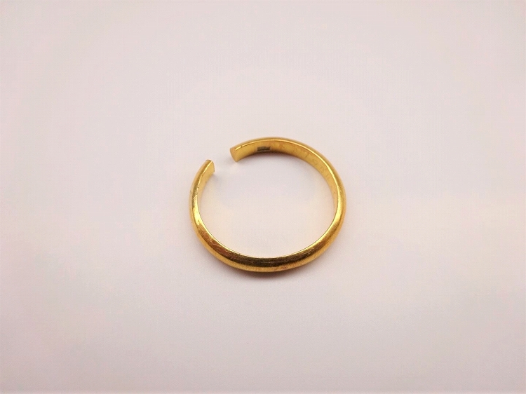 24金（純金）のかまぼこ型指輪 お買取り／買取事例／ジュエリー